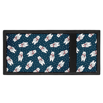 Christmas Polar Bear Pattern Print Trifold Wallet