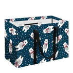 Christmas Polar Bear Pattern Print Utility Tote Bag