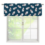 Christmas Polar Bear Pattern Print Window Valance