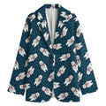Christmas Polar Bear Pattern Print Women's Blazer
