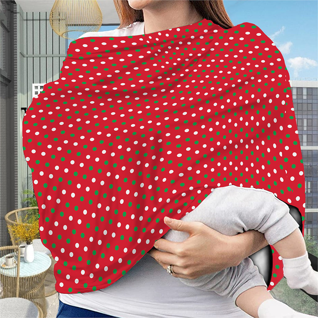 Christmas Polka Dot Pattern Print Baby Seat Cover