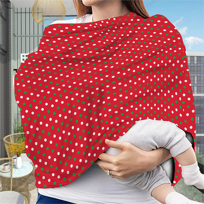 Christmas Polka Dot Pattern Print Baby Seat Cover