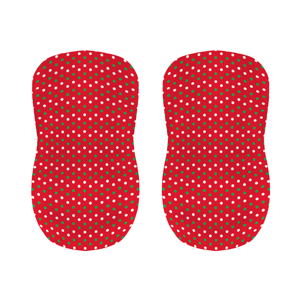 Christmas Polka Dot Pattern Print Bar Stool Covers