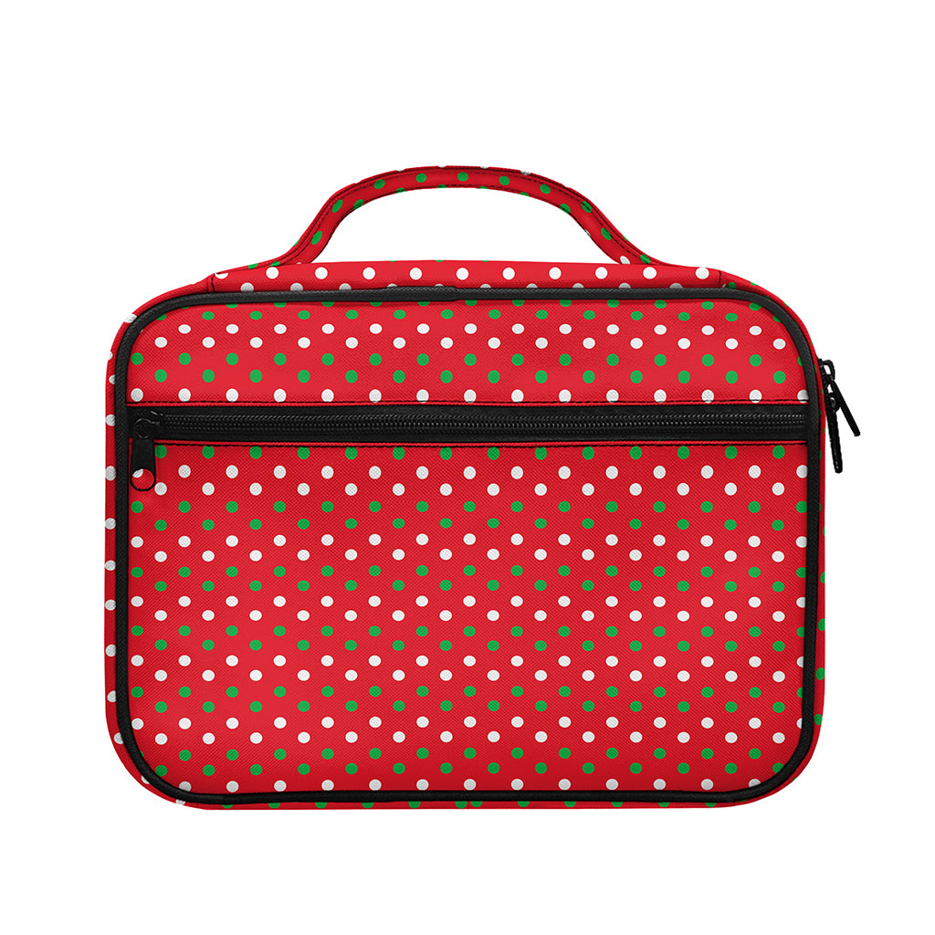 Christmas Polka Dot Pattern Print Briefcase Bible Bag