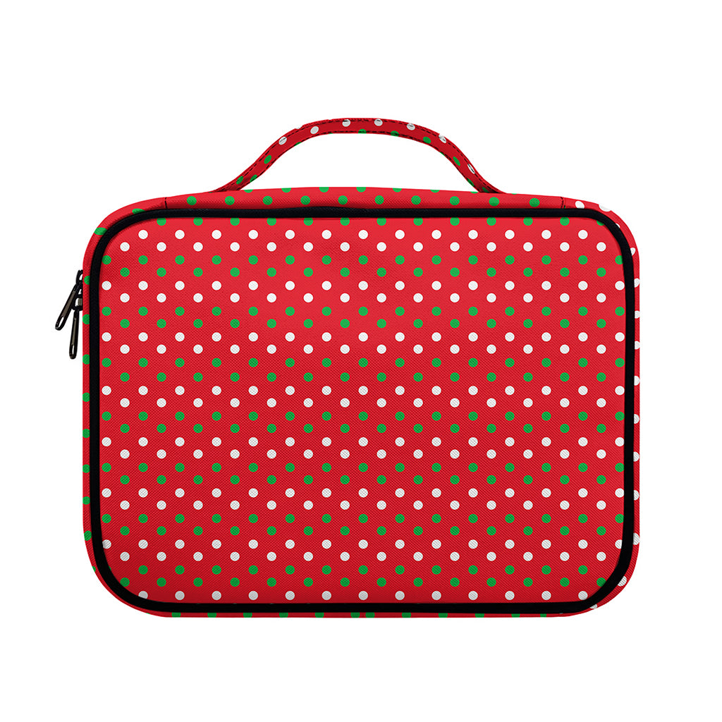 Christmas Polka Dot Pattern Print Briefcase Bible Bag