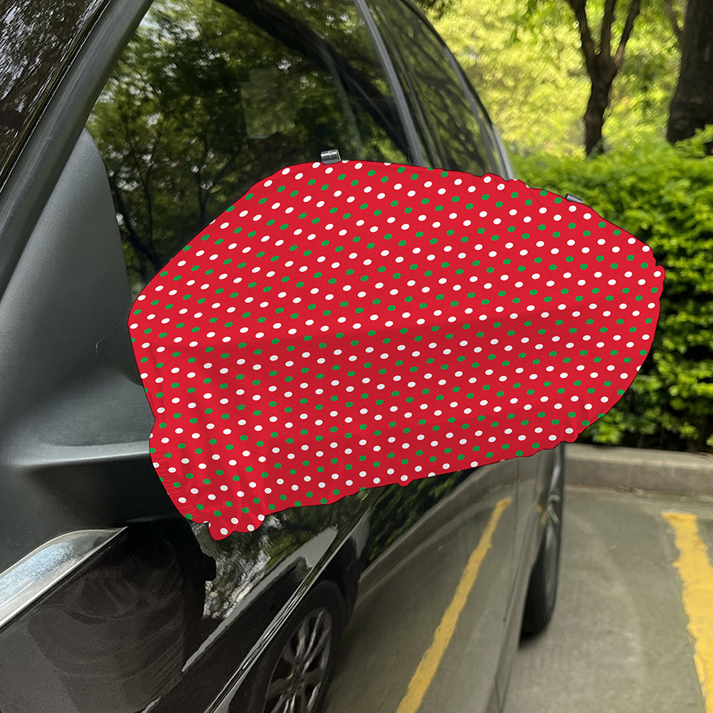 Christmas Polka Dot Pattern Print Car Side Mirror Covers
