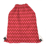 Christmas Polka Dot Pattern Print Drawstring Bag