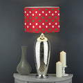 Christmas Polka Dot Pattern Print Drum Lamp Shade