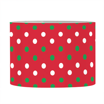 Christmas Polka Dot Pattern Print Drum Lamp Shade