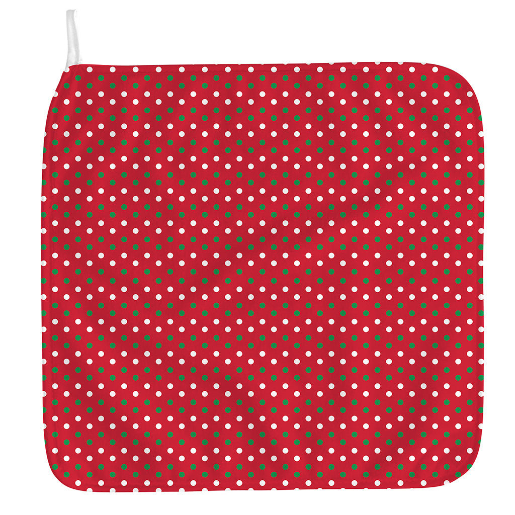 Christmas Polka Dot Pattern Print Hand Towel