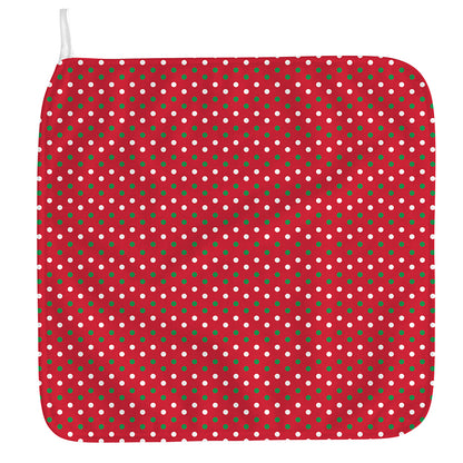 Christmas Polka Dot Pattern Print Hand Towel