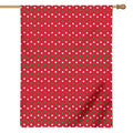 Christmas Polka Dot Pattern Print House Flag