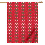 Christmas Polka Dot Pattern Print House Flag