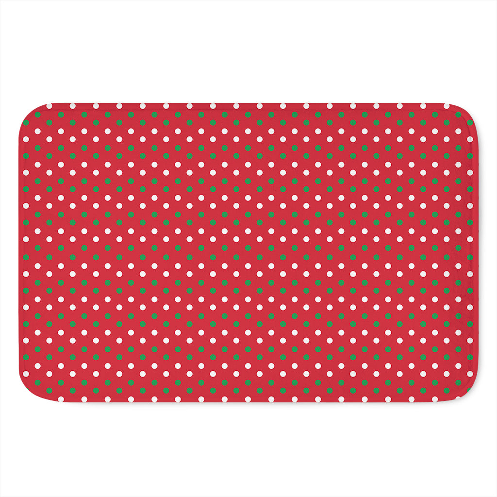 Christmas Polka Dot Pattern Print Indoor Door Mat