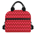Christmas Polka Dot Pattern Print Insulated Lunch Bag