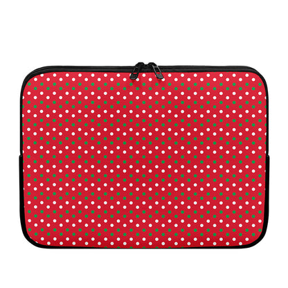 Christmas Polka Dot Pattern Print Laptop Sleeve