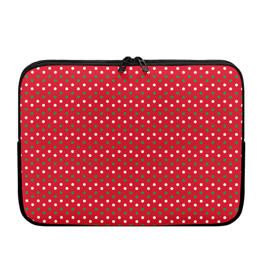 Christmas Polka Dot Pattern Print Laptop Sleeve