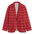 Christmas Polka Dot Pattern Print Men's Blazer