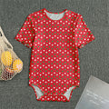 Christmas Polka Dot Pattern Print Men's Bodysuit