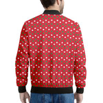 Christmas Polka Dot Pattern Print Men's Bomber Jacket