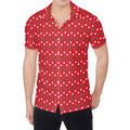 Christmas Polka Dot Pattern Print Men's Shirt