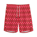 Christmas Polka Dot Pattern Print Men's Athletic Shorts