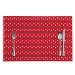 Christmas Polka Dot Pattern Print Placemat