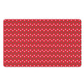 Christmas Polka Dot Pattern Print Polyester Doormat