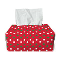 Christmas Polka Dot Pattern Print Rectangle Tissue Box Cover