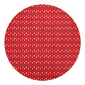 Christmas Polka Dot Pattern Print Round Blanket