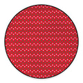 Christmas Polka Dot Pattern Print Round Floor Mat