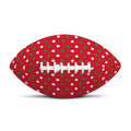 Christmas Polka Dot Pattern Print Rugby Ball