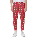 Christmas Polka Dot Pattern Print Scuba Joggers