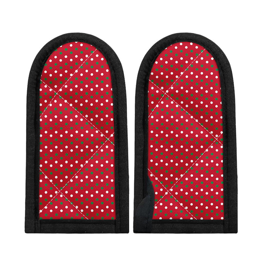 Christmas Polka Dot Pattern Print Skillet Handle Cover
