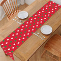 Christmas Polka Dot Pattern Print Table Runner