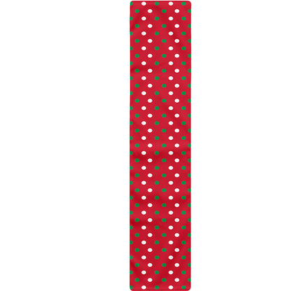 Christmas Polka Dot Pattern Print Table Runner