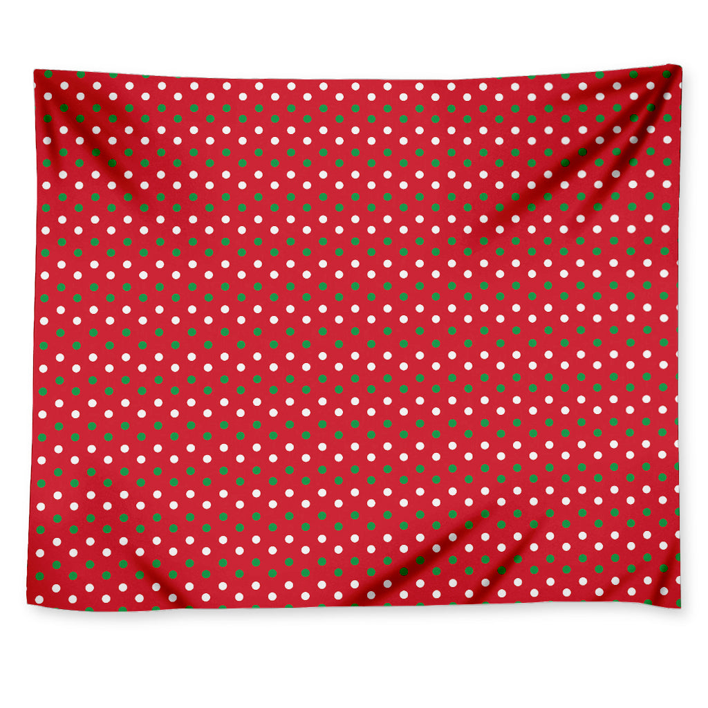 Christmas Polka Dot Pattern Print Tapestry