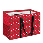 Christmas Polka Dot Pattern Print Utility Tote Bag
