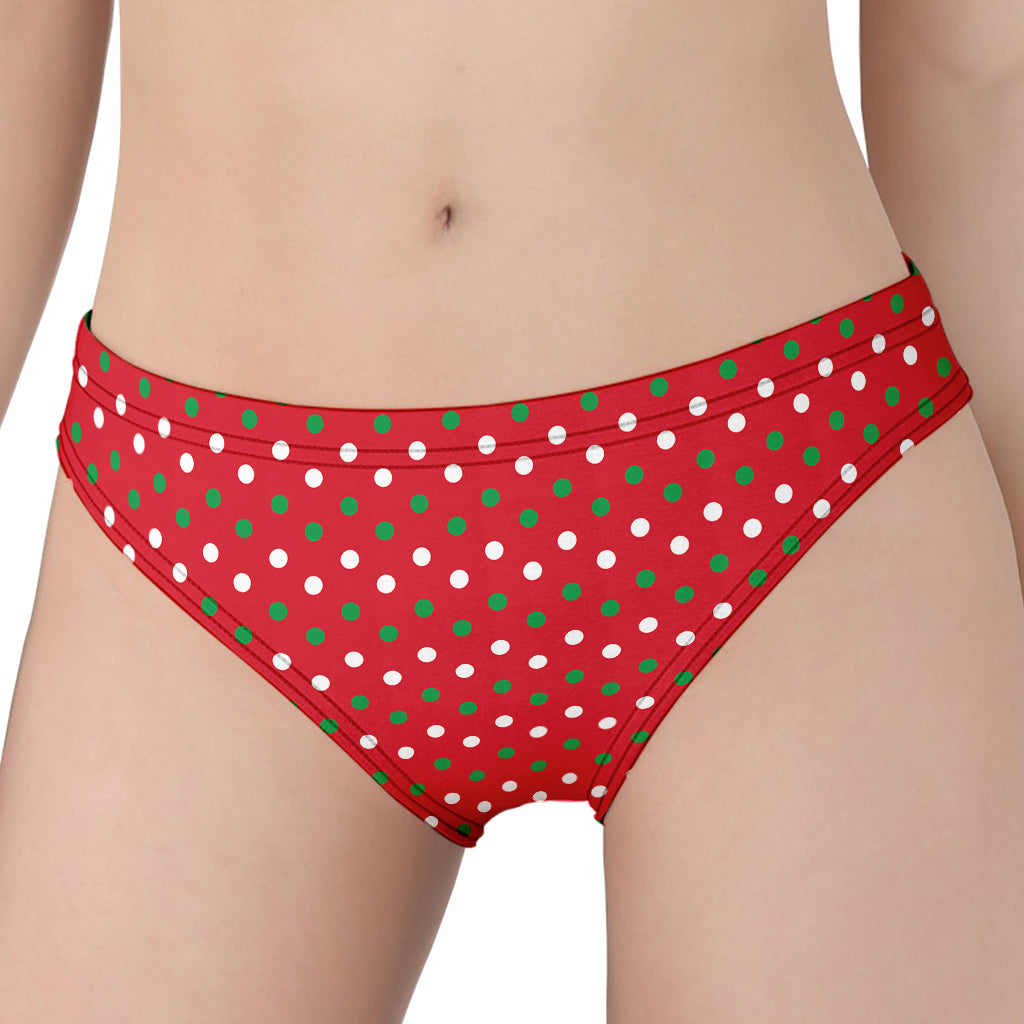 Christmas Polka Dot Pattern Print Women's Panties