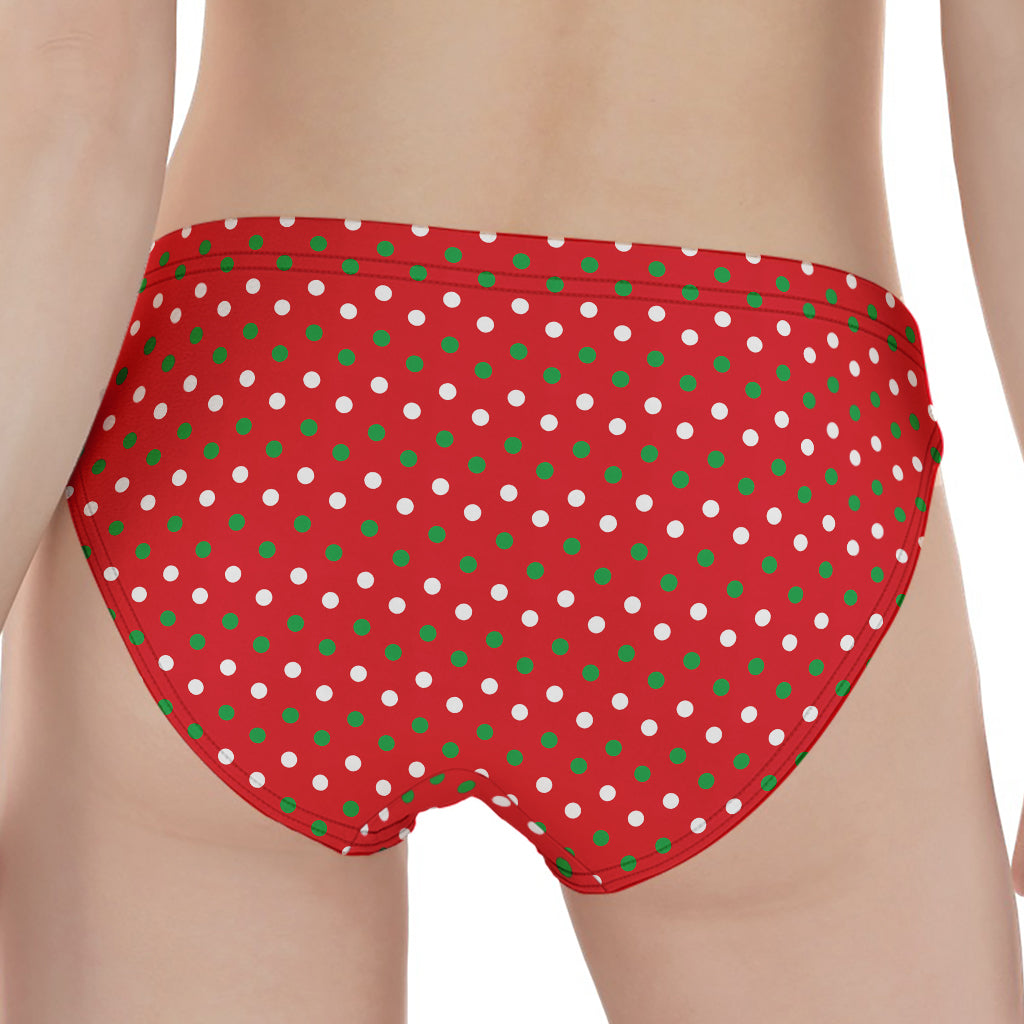 Christmas Polka Dot Pattern Print Women's Panties