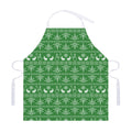 Christmas Pot Leaf Pattern Print Adjustable Apron