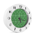 Christmas Pot Leaf Pattern Print Alarm Clock