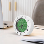 Christmas Pot Leaf Pattern Print Alarm Clock