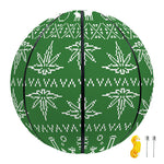 Christmas Pot Leaf Pattern Print Basketball