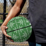 Christmas Pot Leaf Pattern Print Basketball