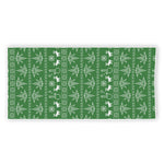 Christmas Pot Leaf Pattern Print Beach Towel