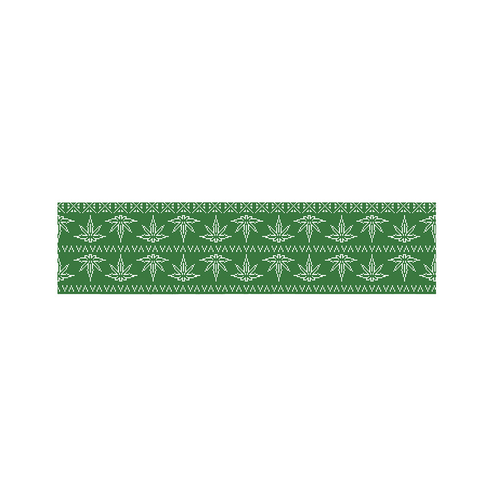 Christmas Pot Leaf Pattern Print Bed Runner