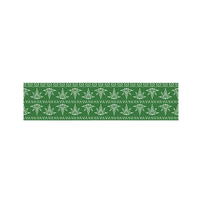 Christmas Pot Leaf Pattern Print Bed Runner