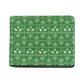 Christmas Pot Leaf Pattern Print Bifold Wallet