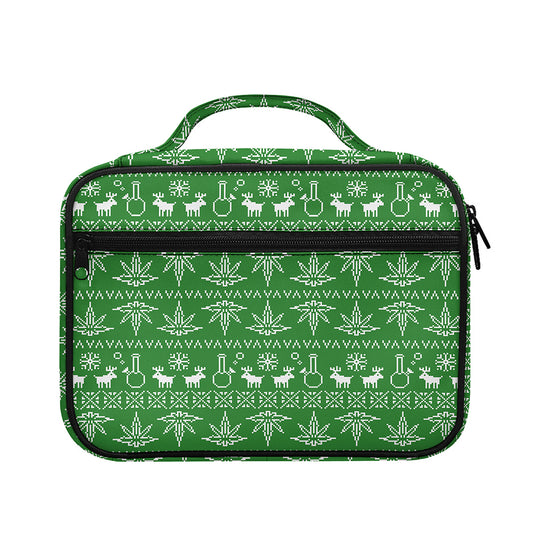 Christmas Pot Leaf Pattern Print Briefcase Bible Bag